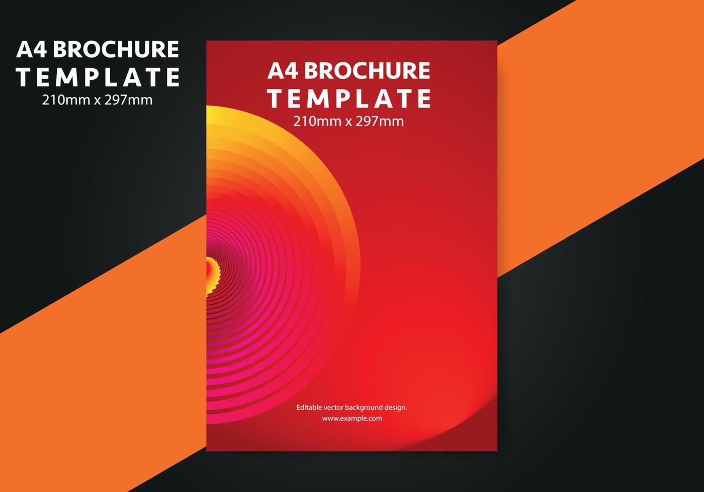 A4 Brochure Background design template vector, Flyer template for