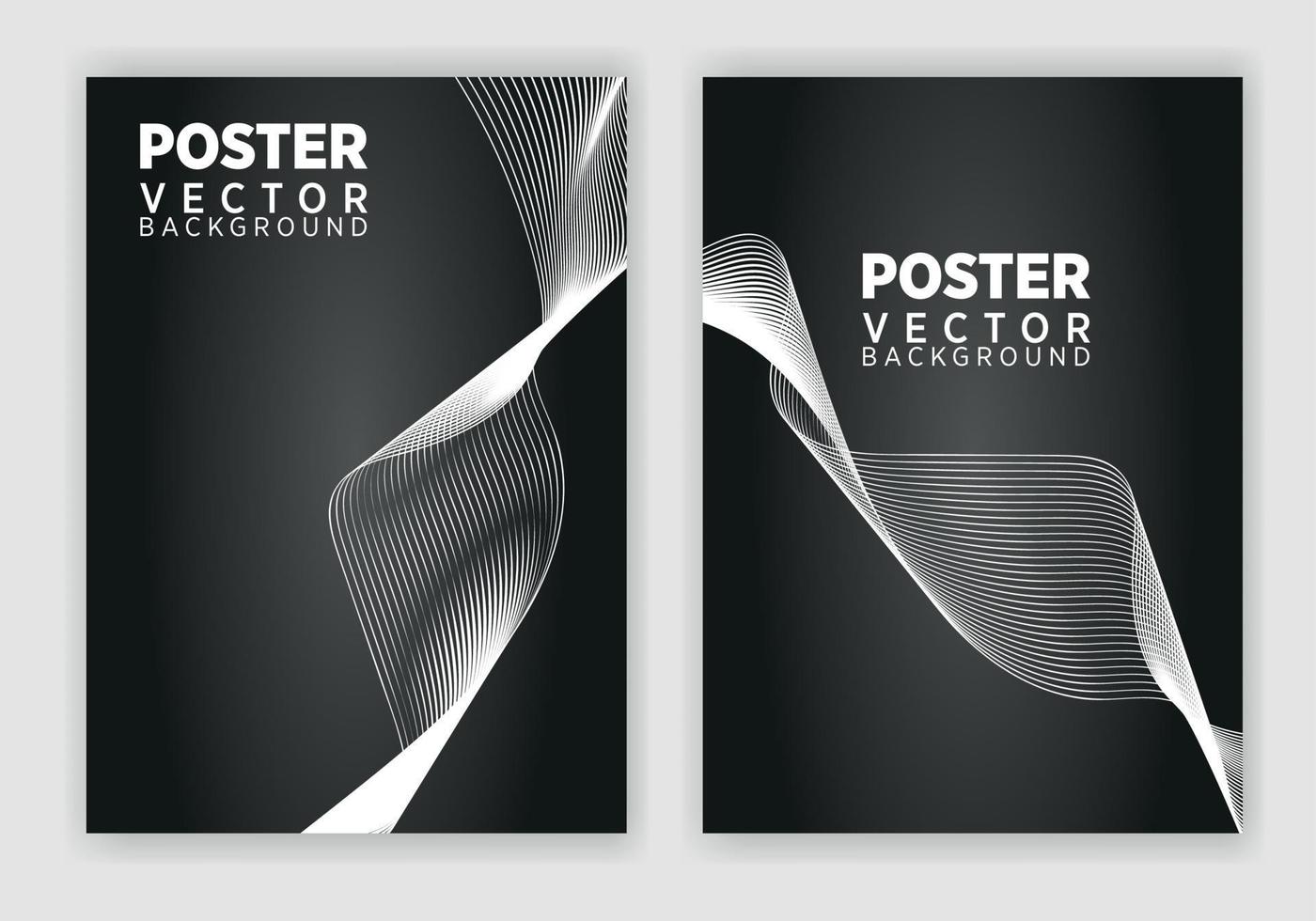 Set of Editable poster template. Can be used for poster, brochure, magazine vector