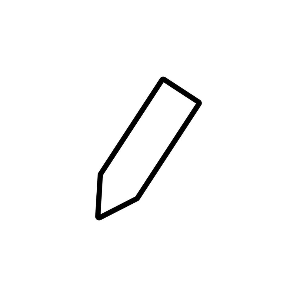 Drawing Pencil Isolated Line Icon for Web Sites, Apps and Other Resources. Editable stroke. Vector image that can be used in apps, adverts, shops, stores, banners
