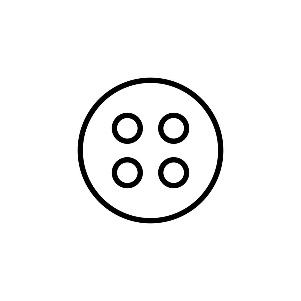 Dice Isolated Line Icon. Editable stroke. Vector image that can be used in apps, adverts, shops, stores, banners