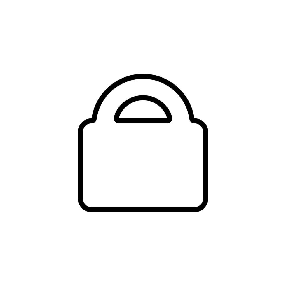 Lock Isolated Line Icon. Editable stroke. Vector image that can be used in apps, adverts, shops, stores, banners