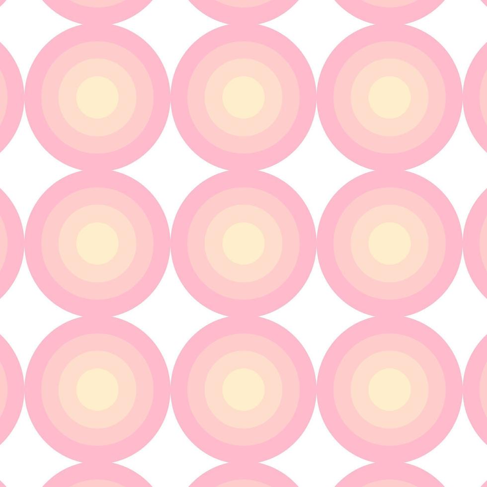 Vector seamless pastel pattern of rings and rhombus. Perfect for fabric, textile, wallpapers, backgrounds and other surfaces