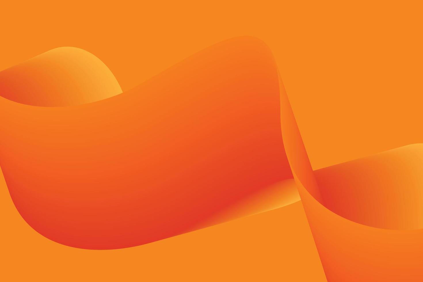 orange gradient wave abstract background. modern graphic for landing page and computer desktop background. 3d vector