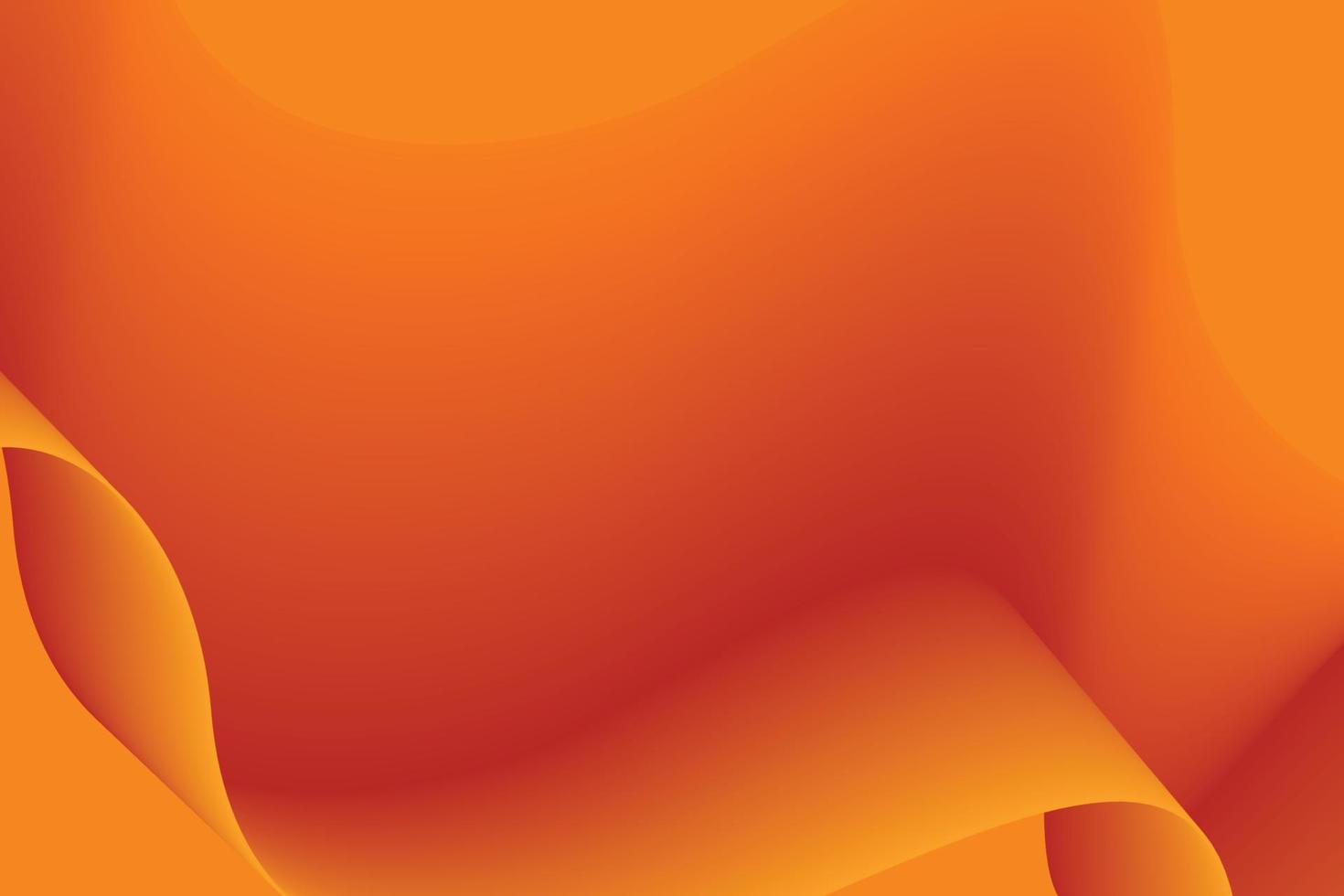 orange gradient wave abstract background. modern graphic for landing page and computer desktop background. 3d vector