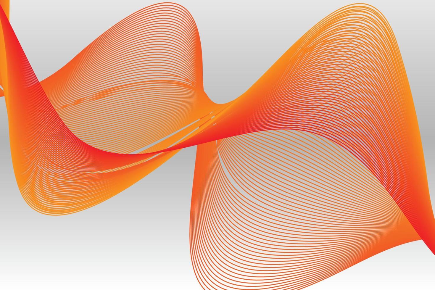 orange gradient wave abstract background. modern graphic for landing page and computer desktop background. 3d vector