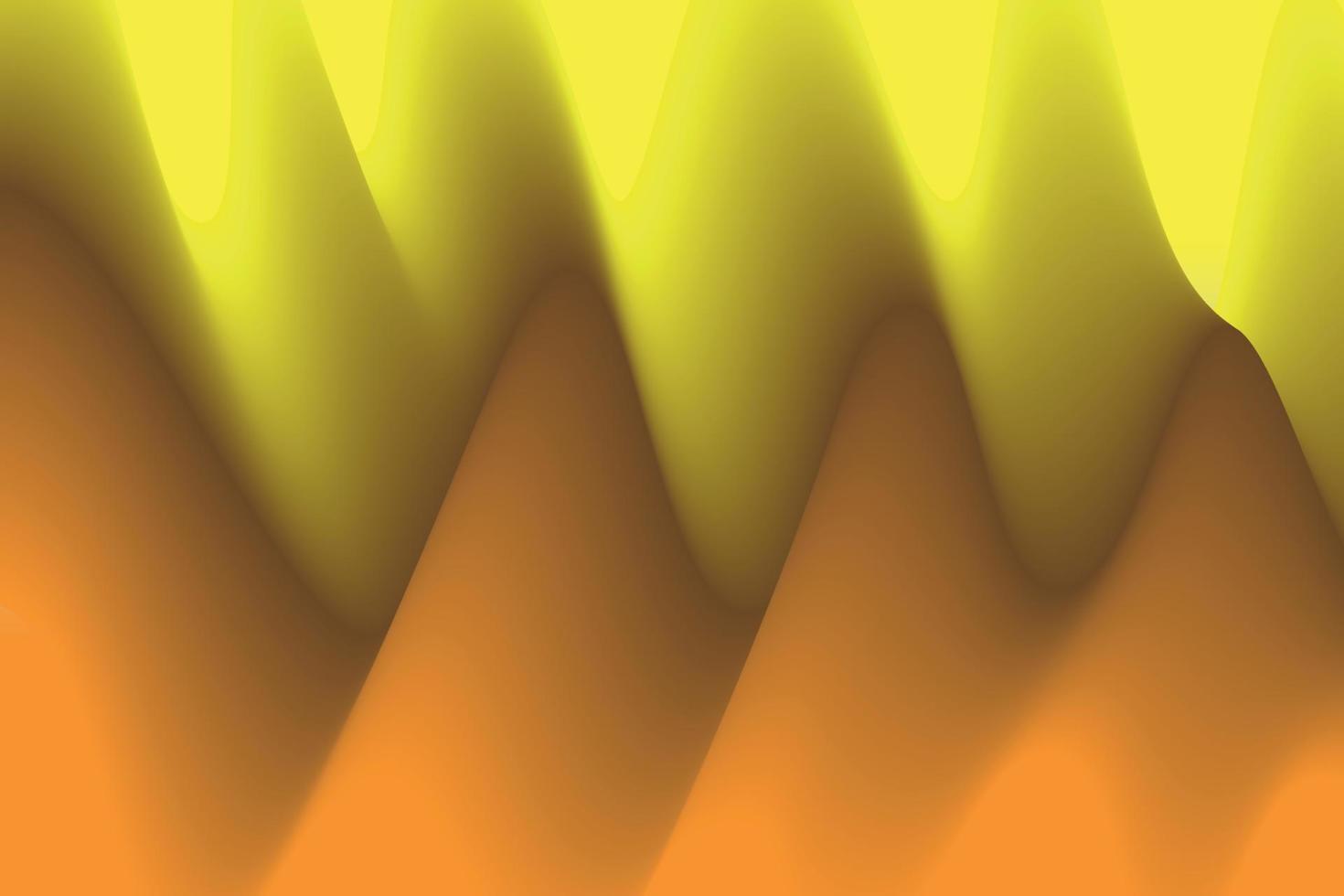 orange gradient wave abstract background. modern graphic for landing page and computer desktop background. 3d vector