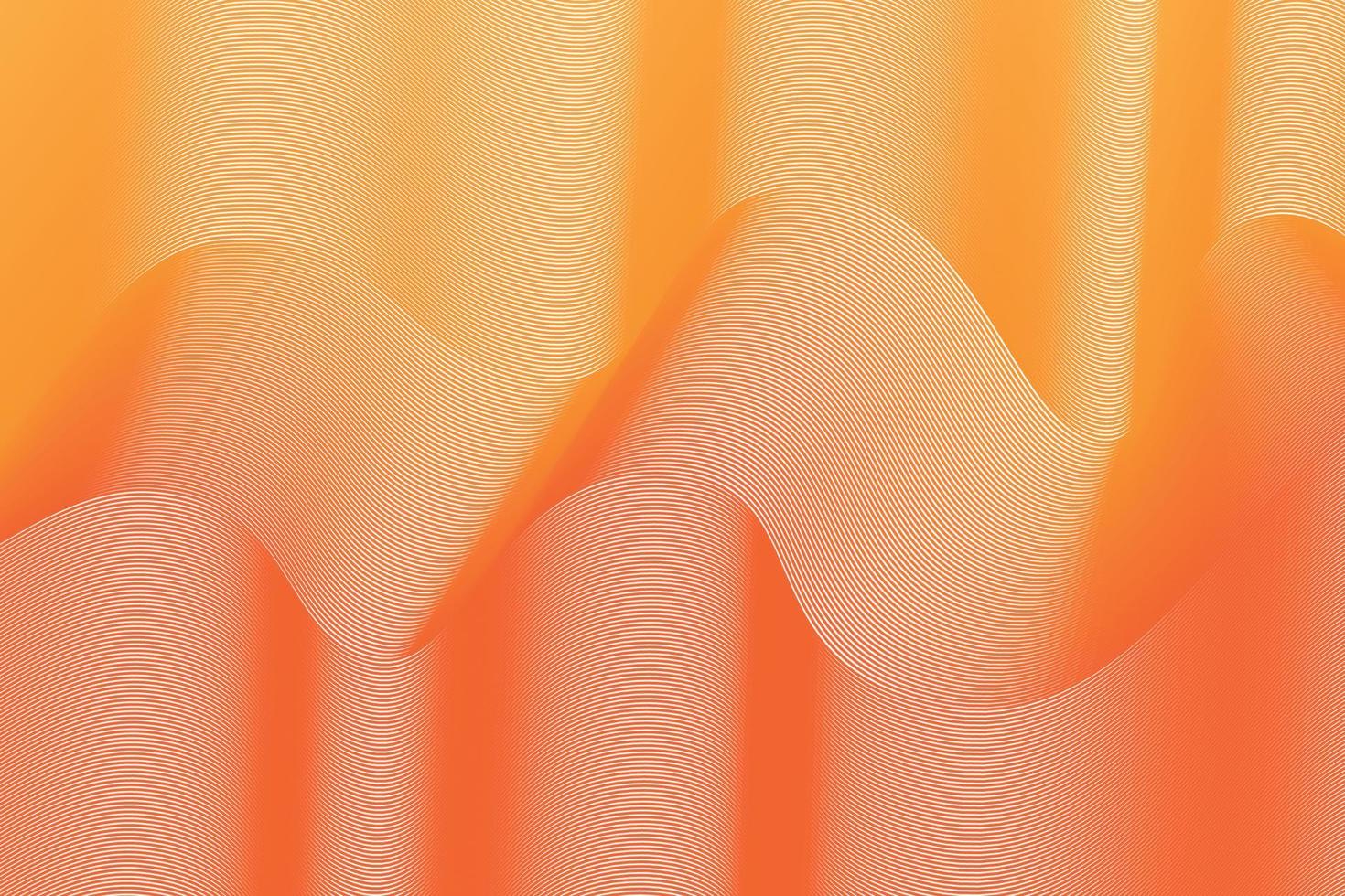 Abstract yellow light lines on white background. abstract wave background for computer wallpaper and landing page. vector