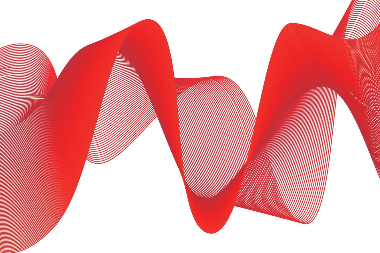 Abstract red light lines on white background. abstract wave background
