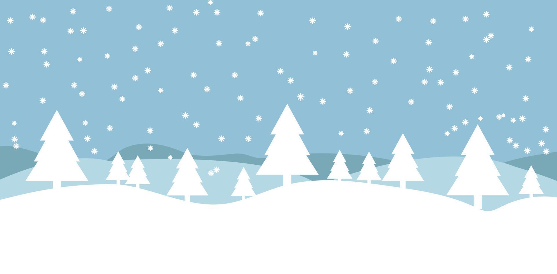 Winter background. Winter. Winter forest in blue and white. vector