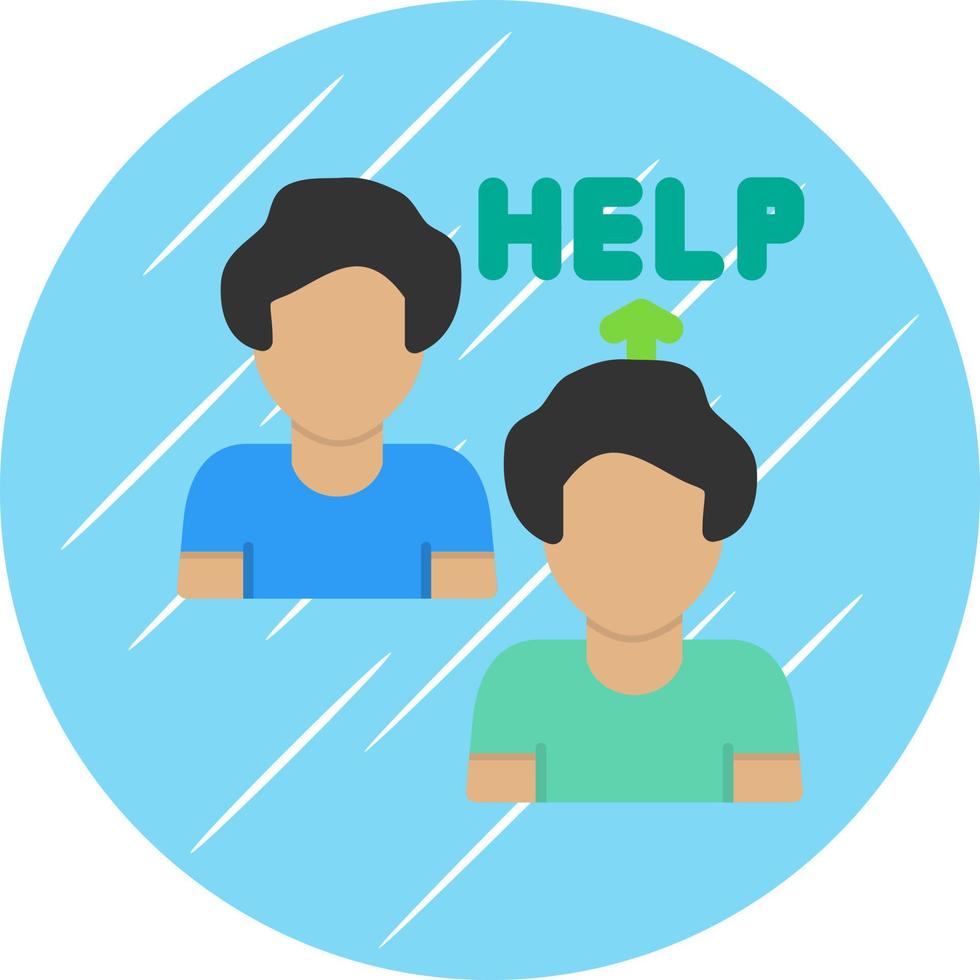 Ask For Help Vector Icon Design