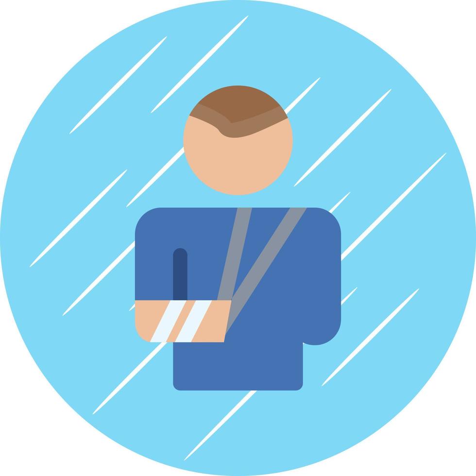 Broken Arm Vector Icon Design