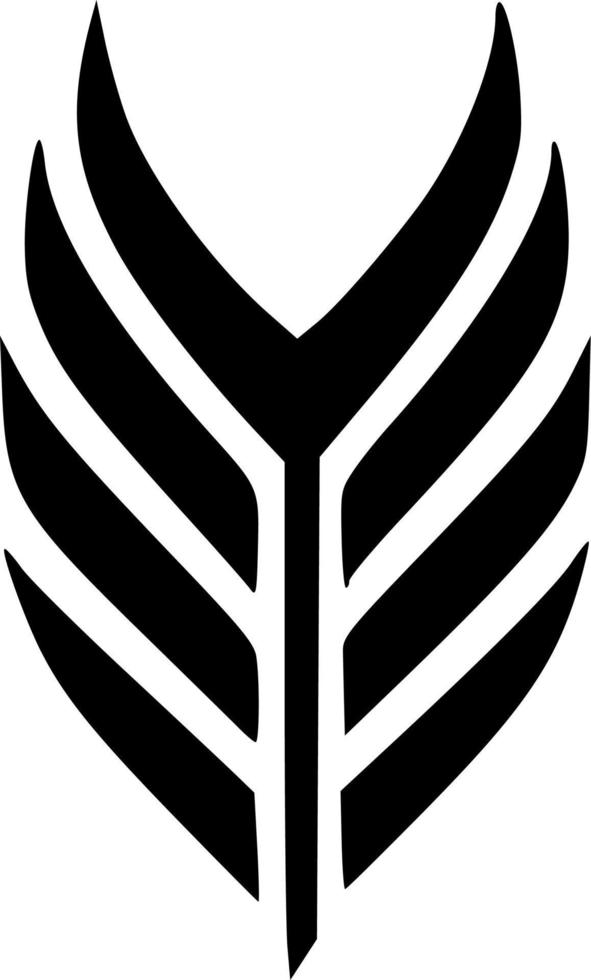 black and white of abstract symbol shape vector