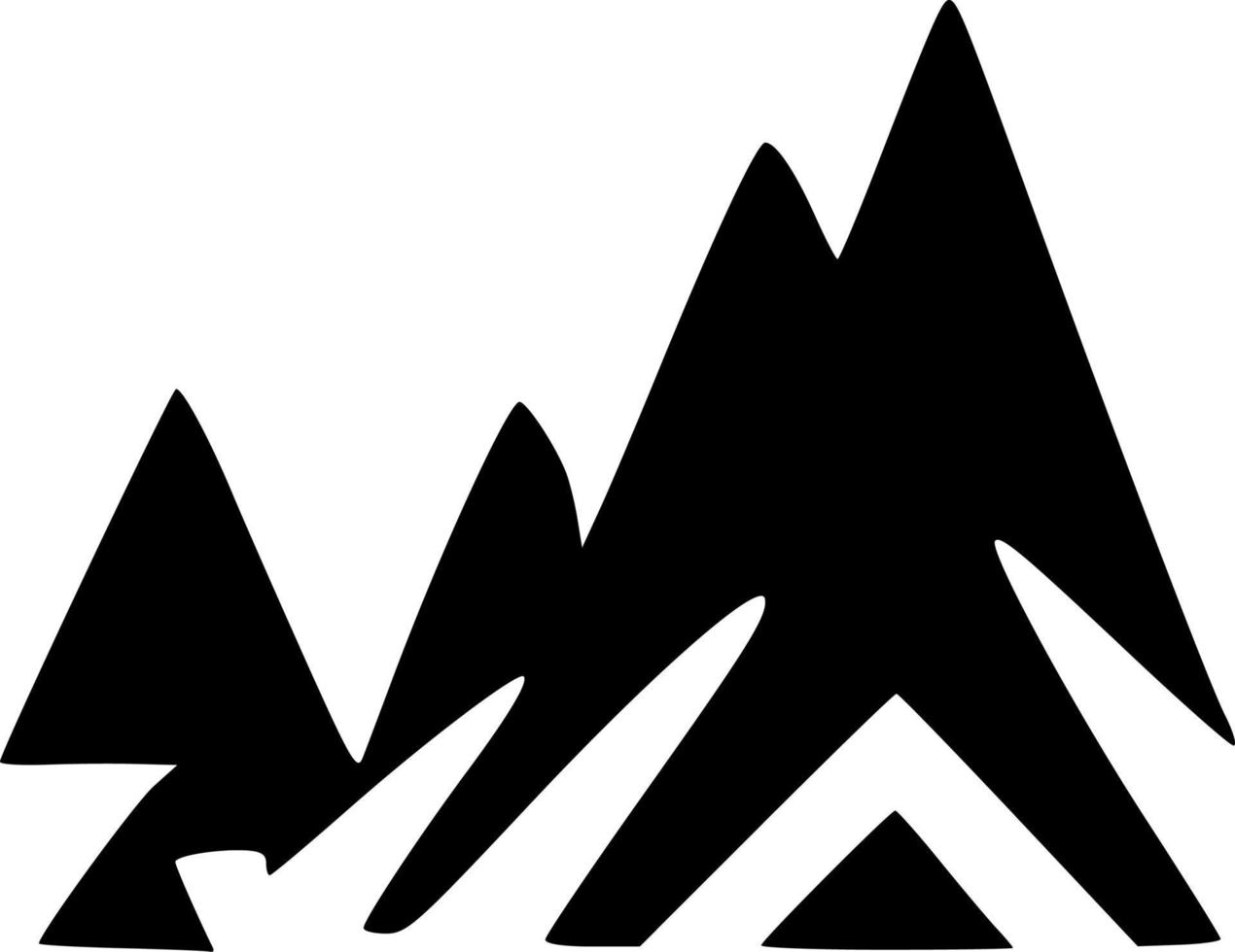vector illustrtion of icon mountain