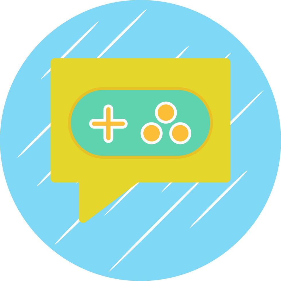 Game Chat Vector Icon Design