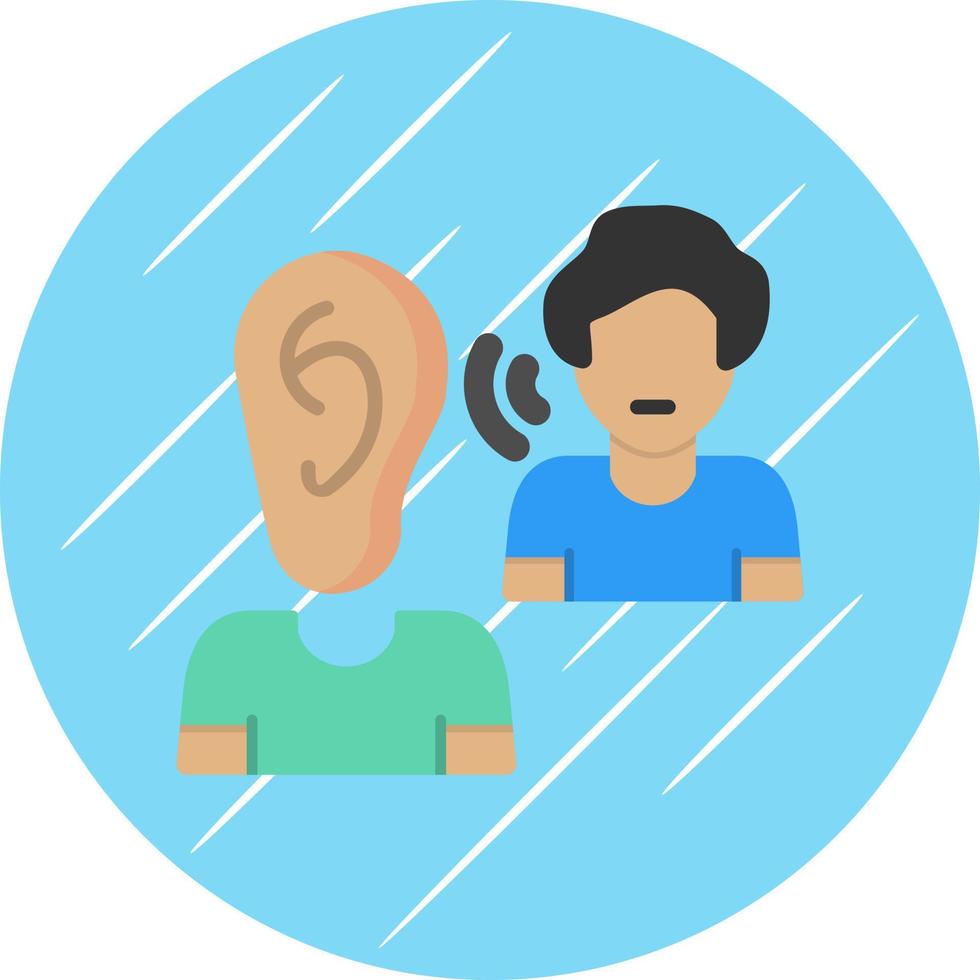 Listening Vector Icon Design