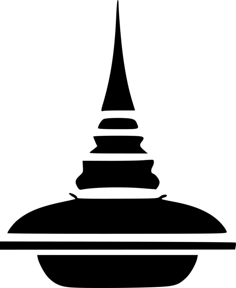 vector illustration of temple shape