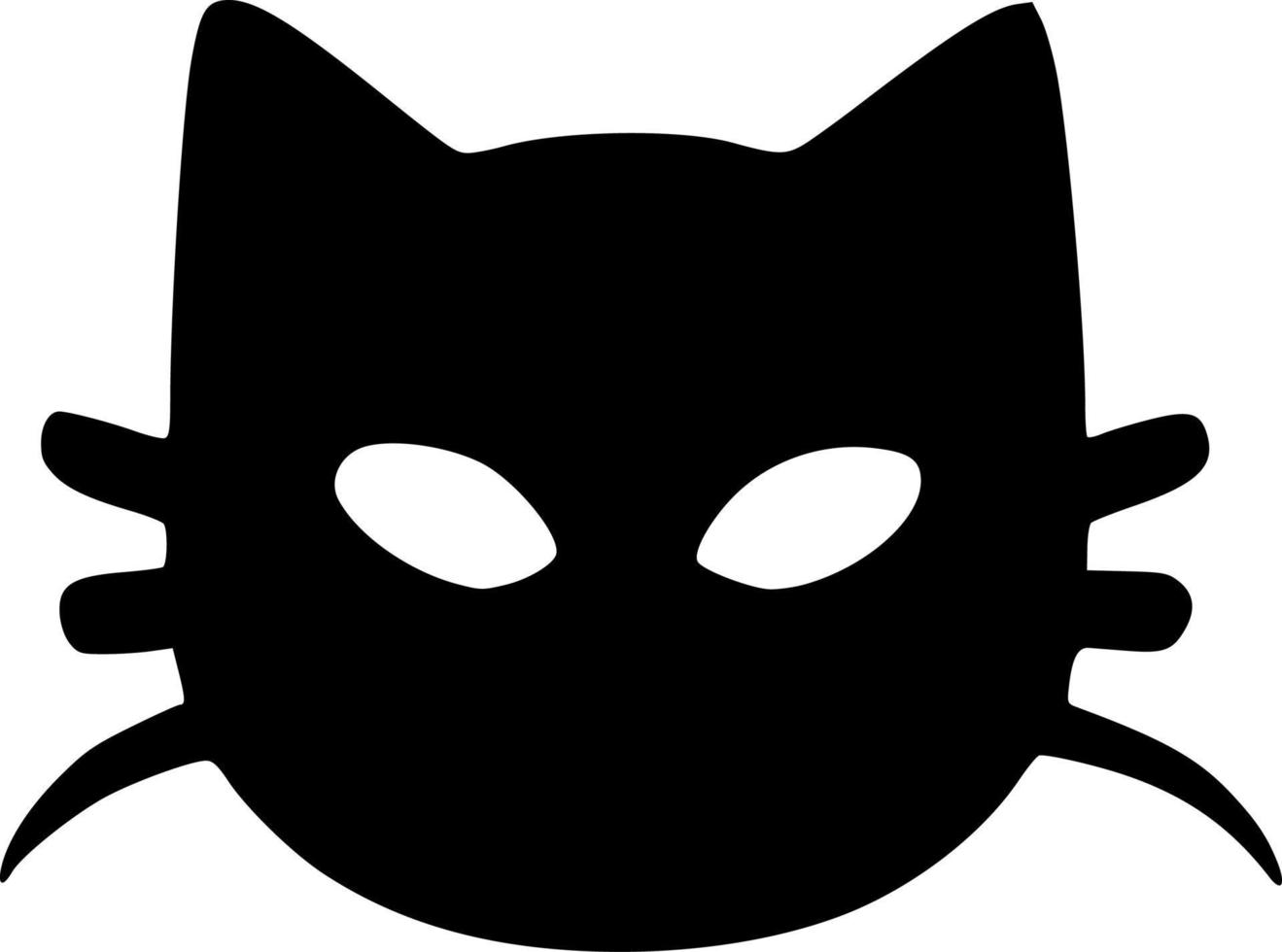 vector illustration of cat shape