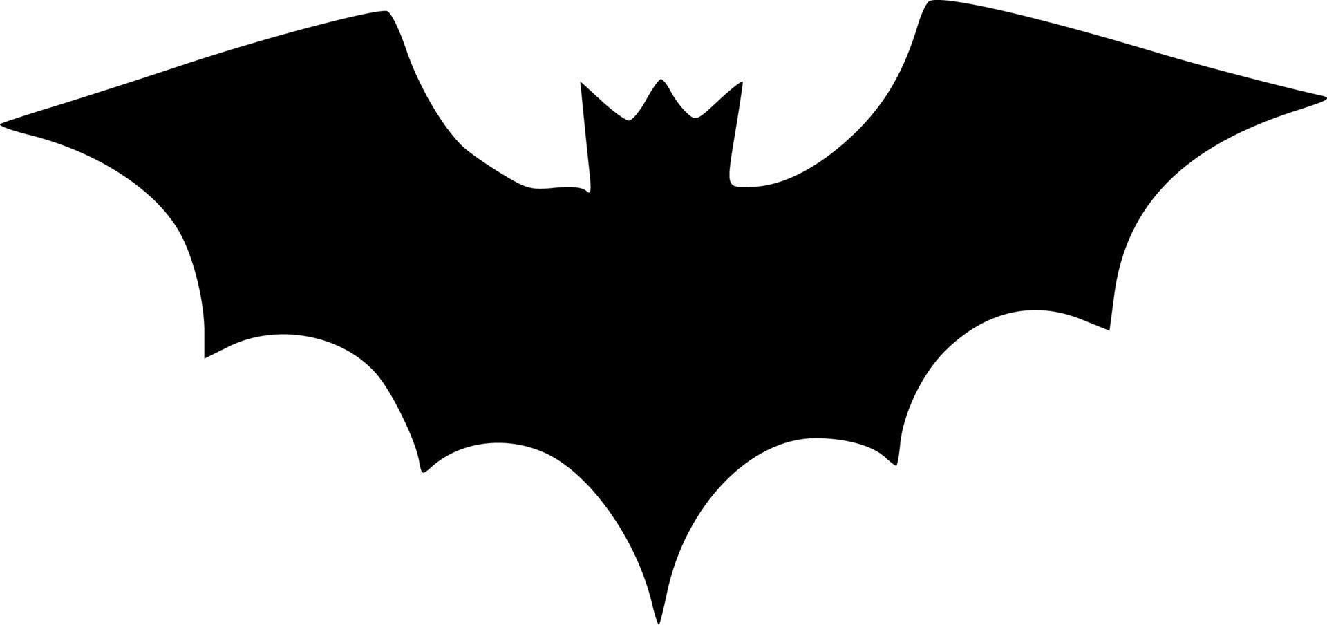 ilustración vectorial de forma de murciélago malvado vector