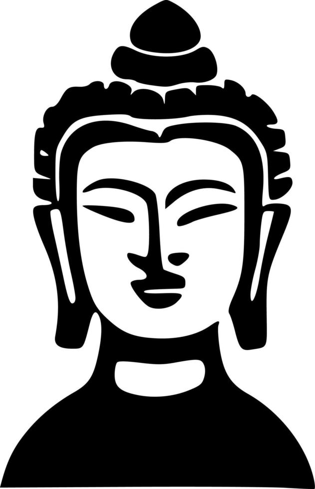 vector illustration of buddha shape