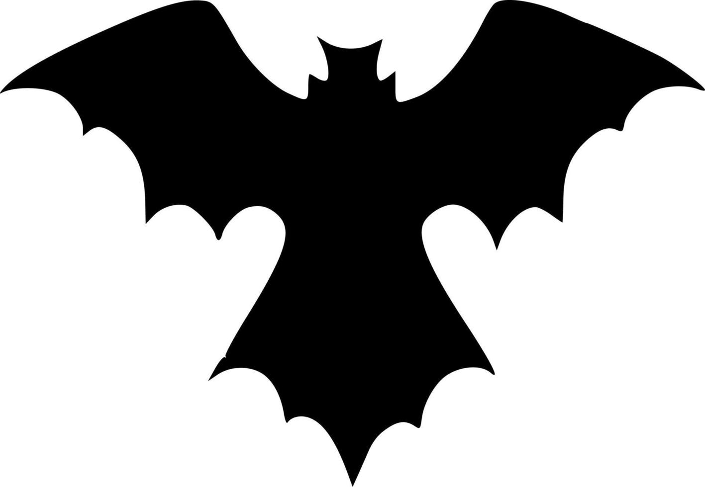 vector illustration of bat shape