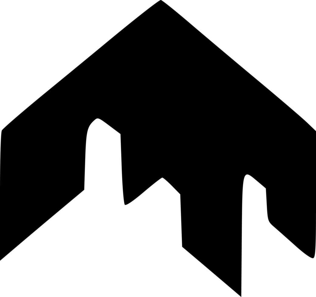 vector illustration of mountain icon