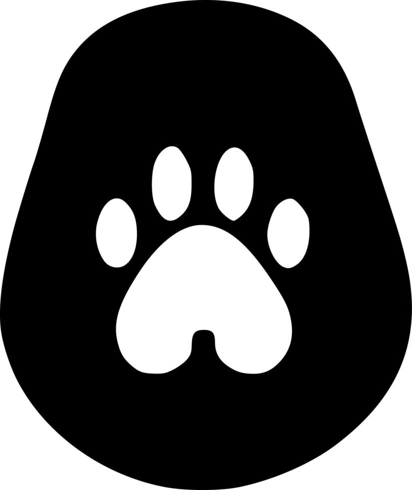 vector illustration of foot dog cartoon