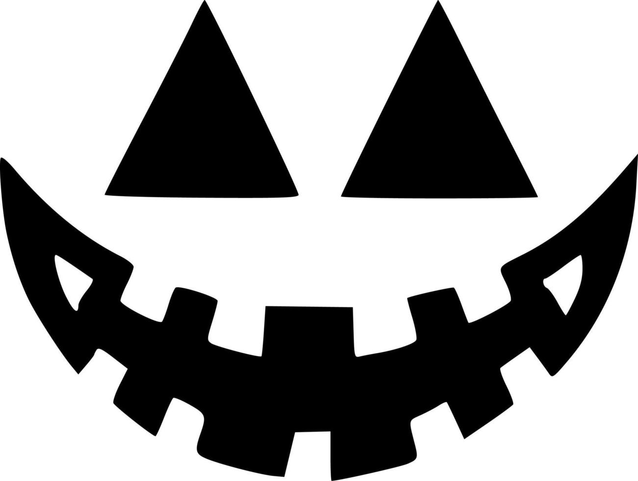 vector illustration of evil face