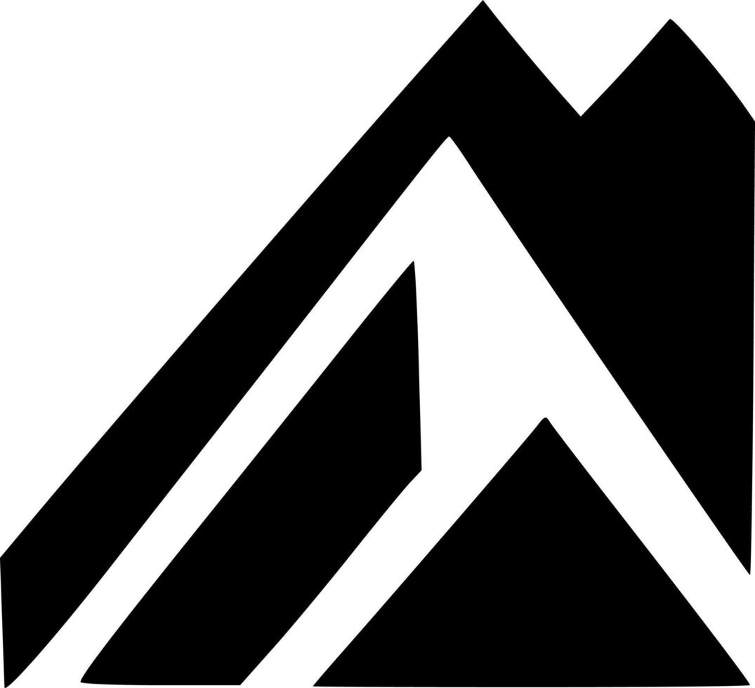 vector illustration of mountain icon
