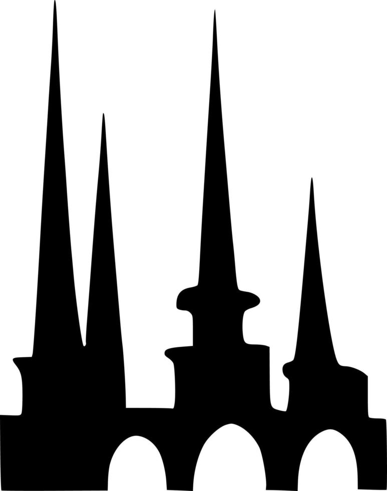 vector illustration of castle shape