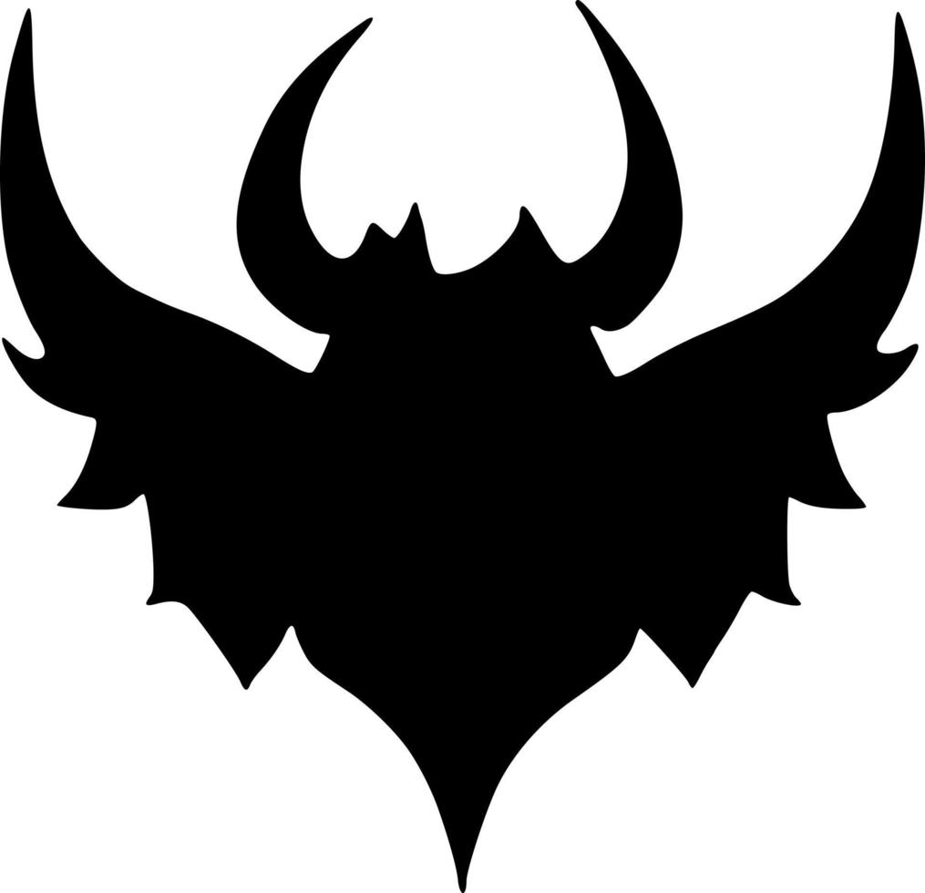 vector illustration of evil monster icon