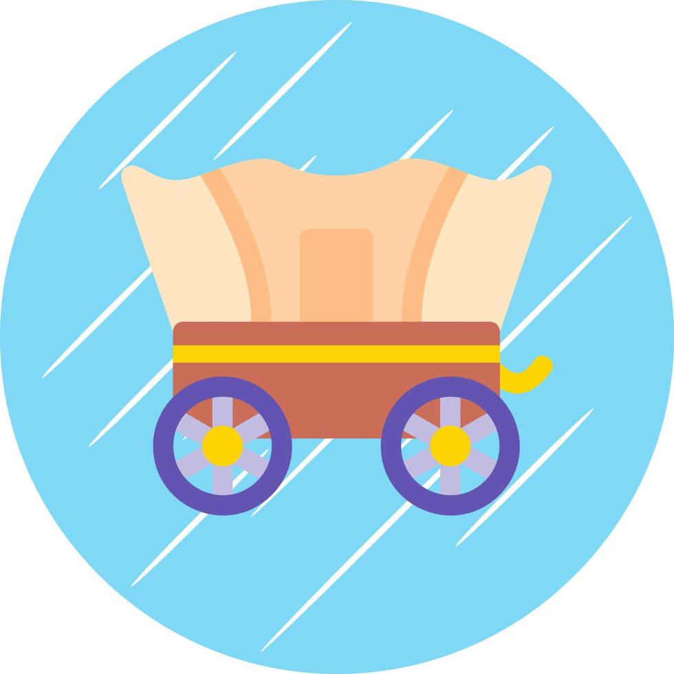 Desert Carriage Vector Icon Design