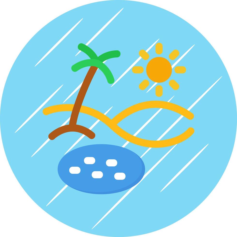 Oasis Vector Icon Design