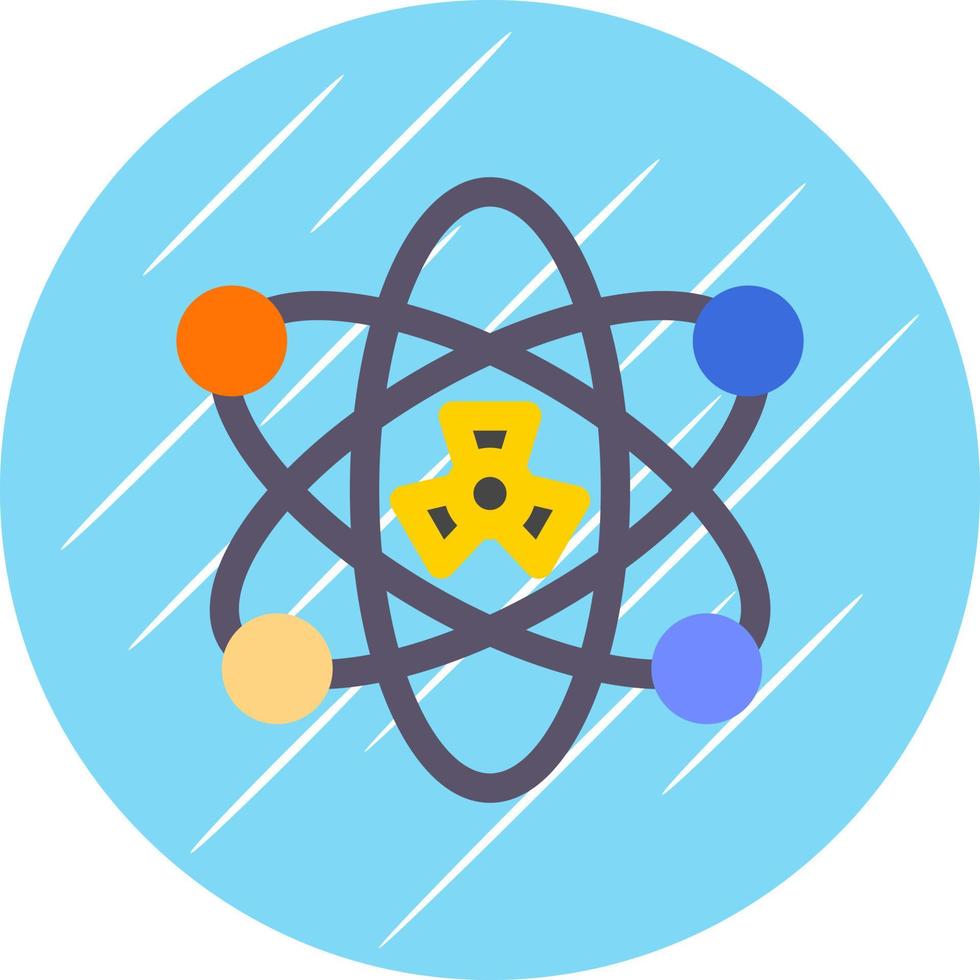 Nuclear Fission Vector Icon Design