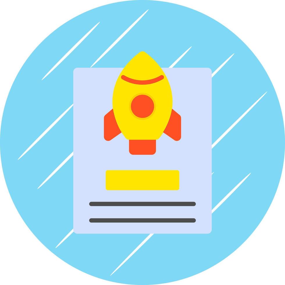 Project Launch Vector Icon Design