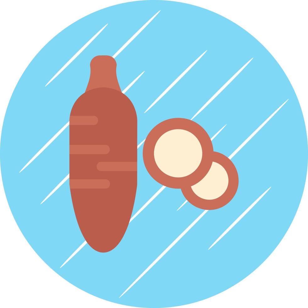 diseño de icono de vector de yuca