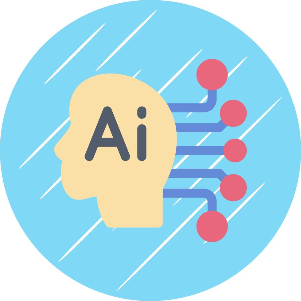 Artificial Consciousness Vector Icon Design