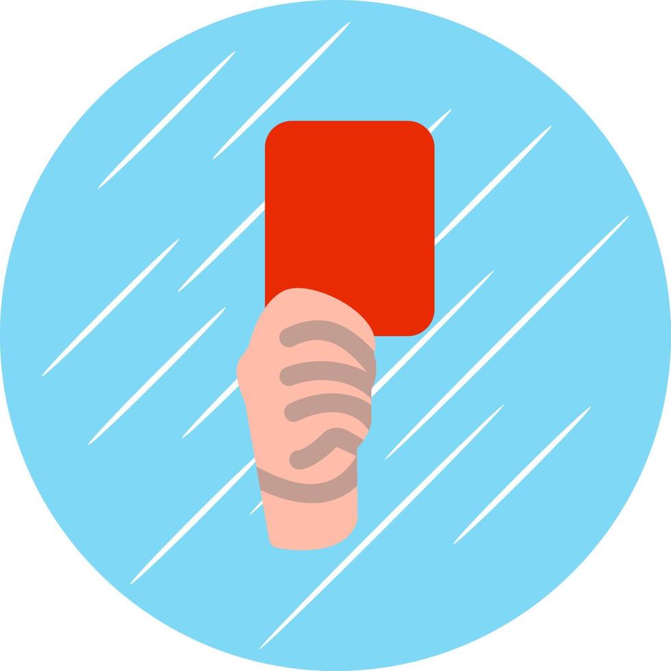 Red Card Vector Icon Design