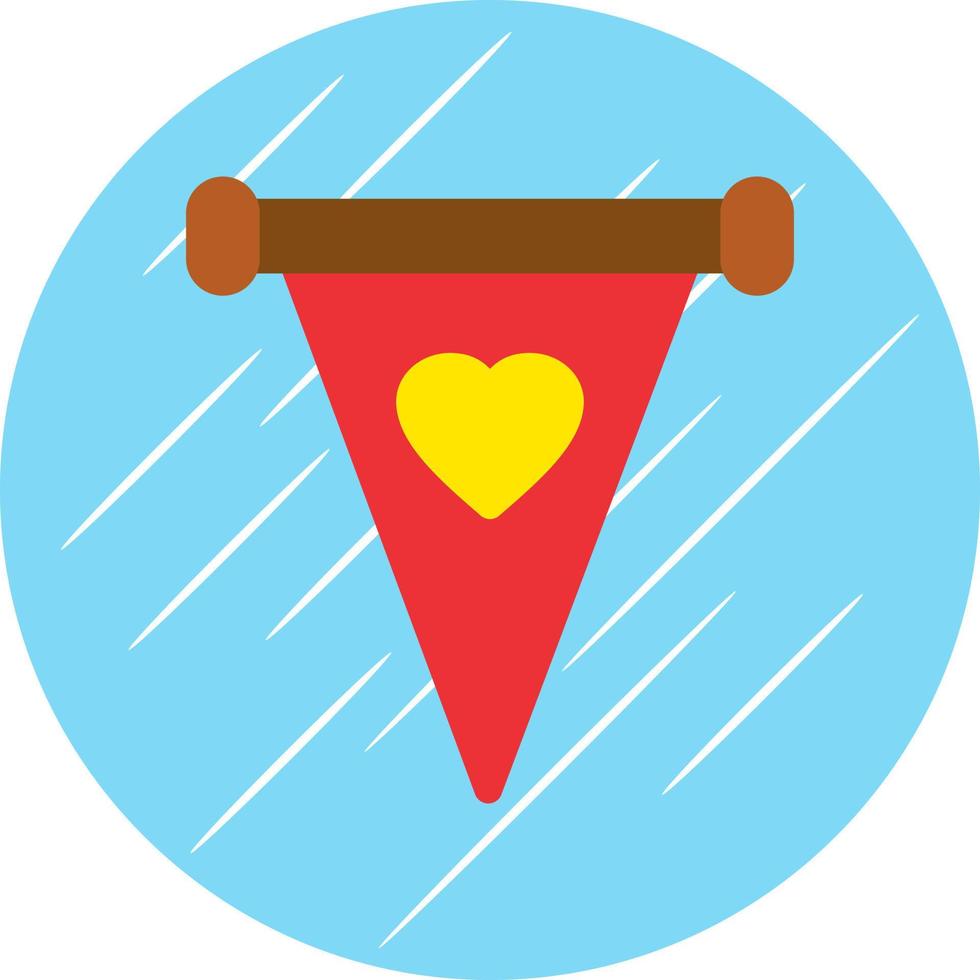 Pennant Vector Icon Design