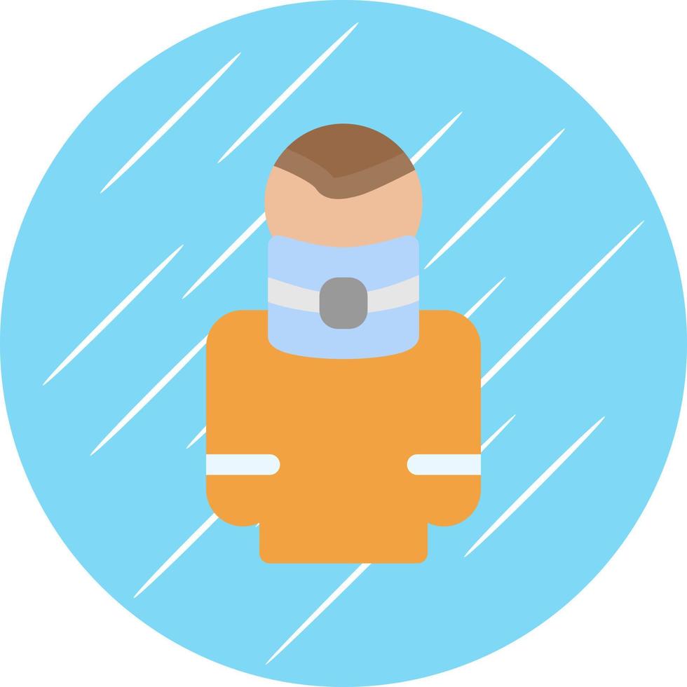 Broken Neck Vector Icon Design