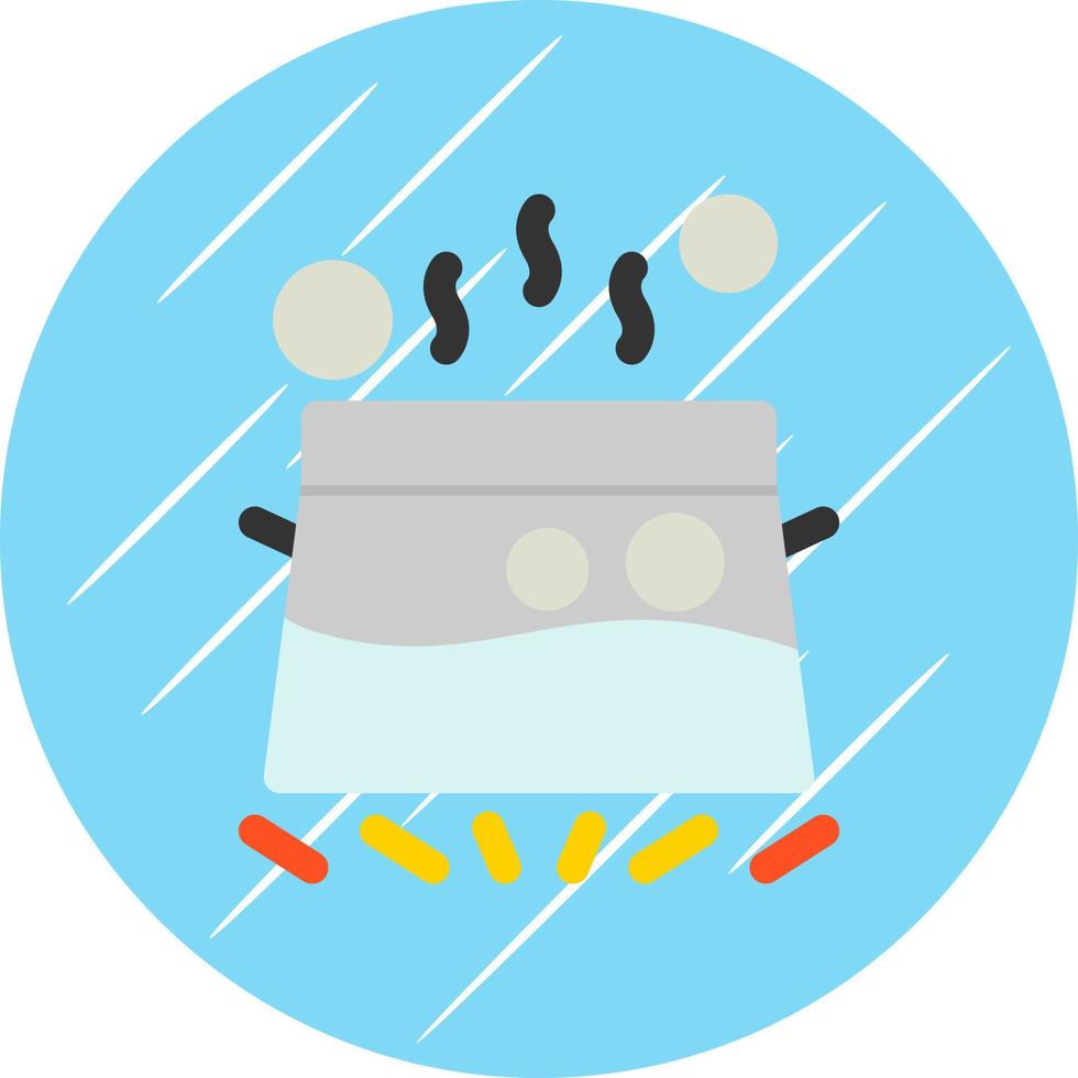 Water Boil Vector Icon Design