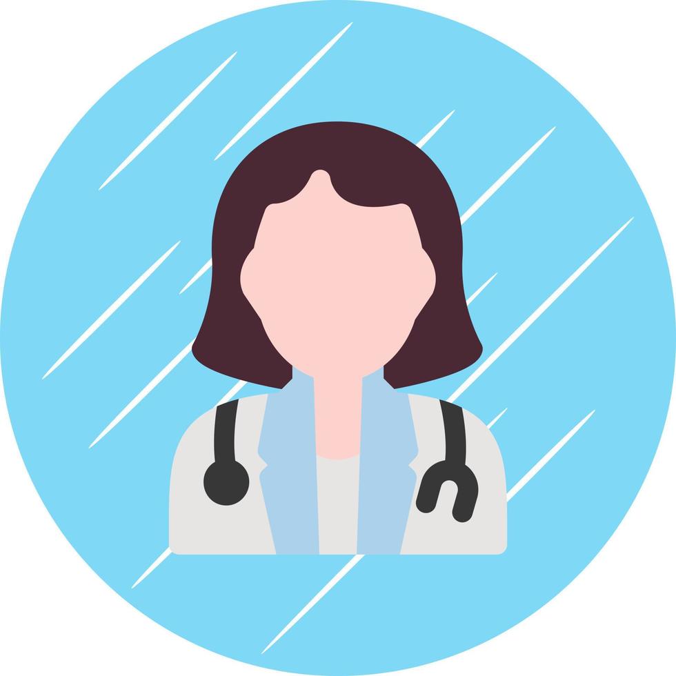 diseño de icono de vector de doctora