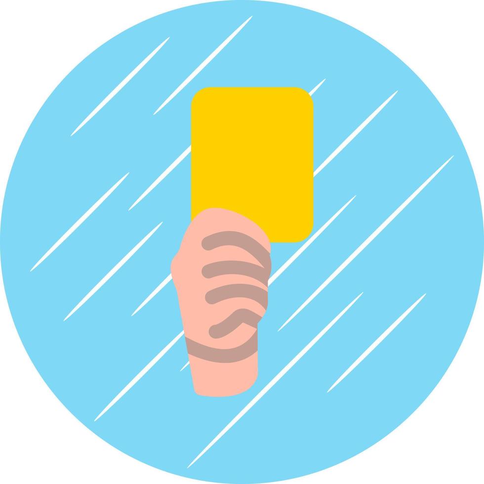 Yellow Card Vector Icon Design