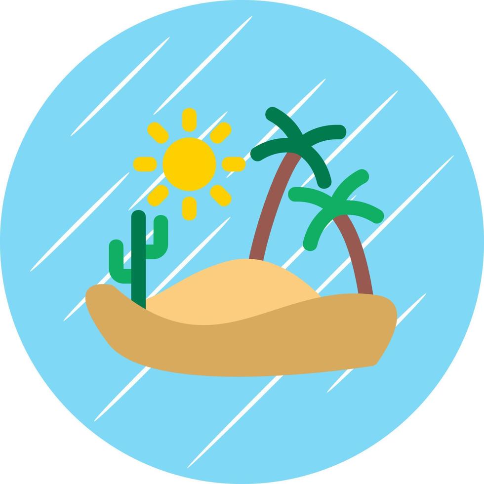 Desert Reort Vector Icon Design