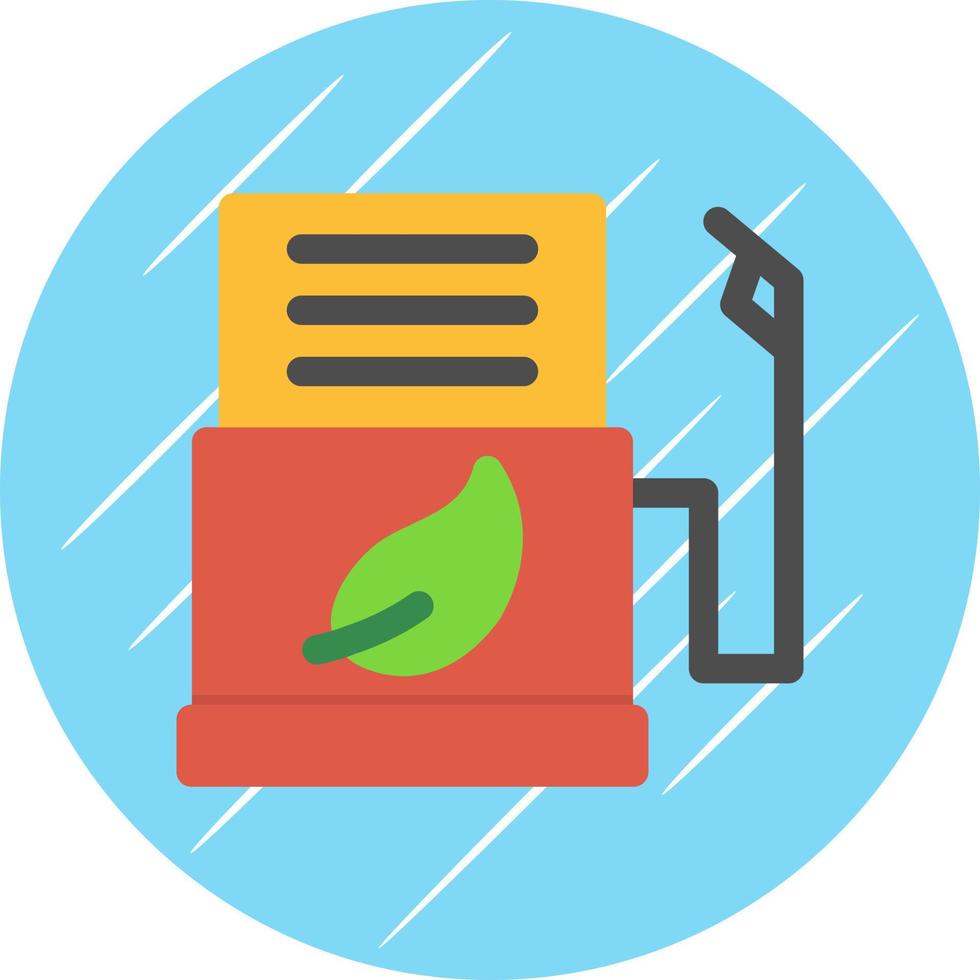 Biofuel Station Vector Icon Design