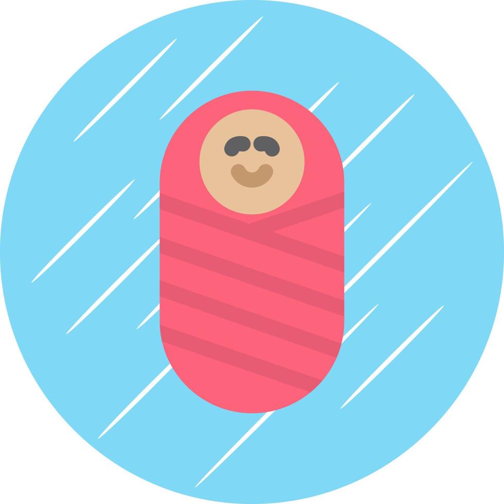 Newborn Baby Vector Icon Design