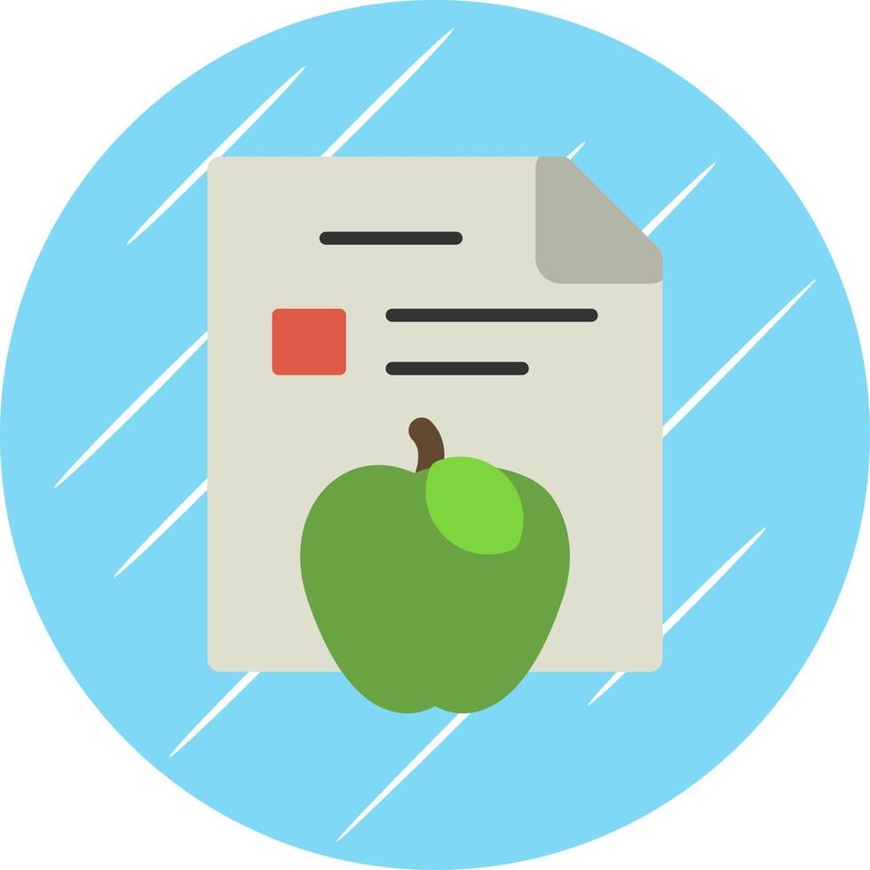 Gym Diet Vector Icon Design