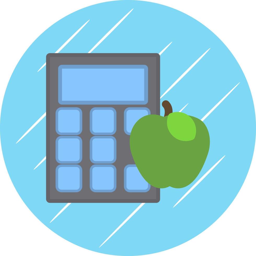 diseño de icono de vector de calculadora de calorías