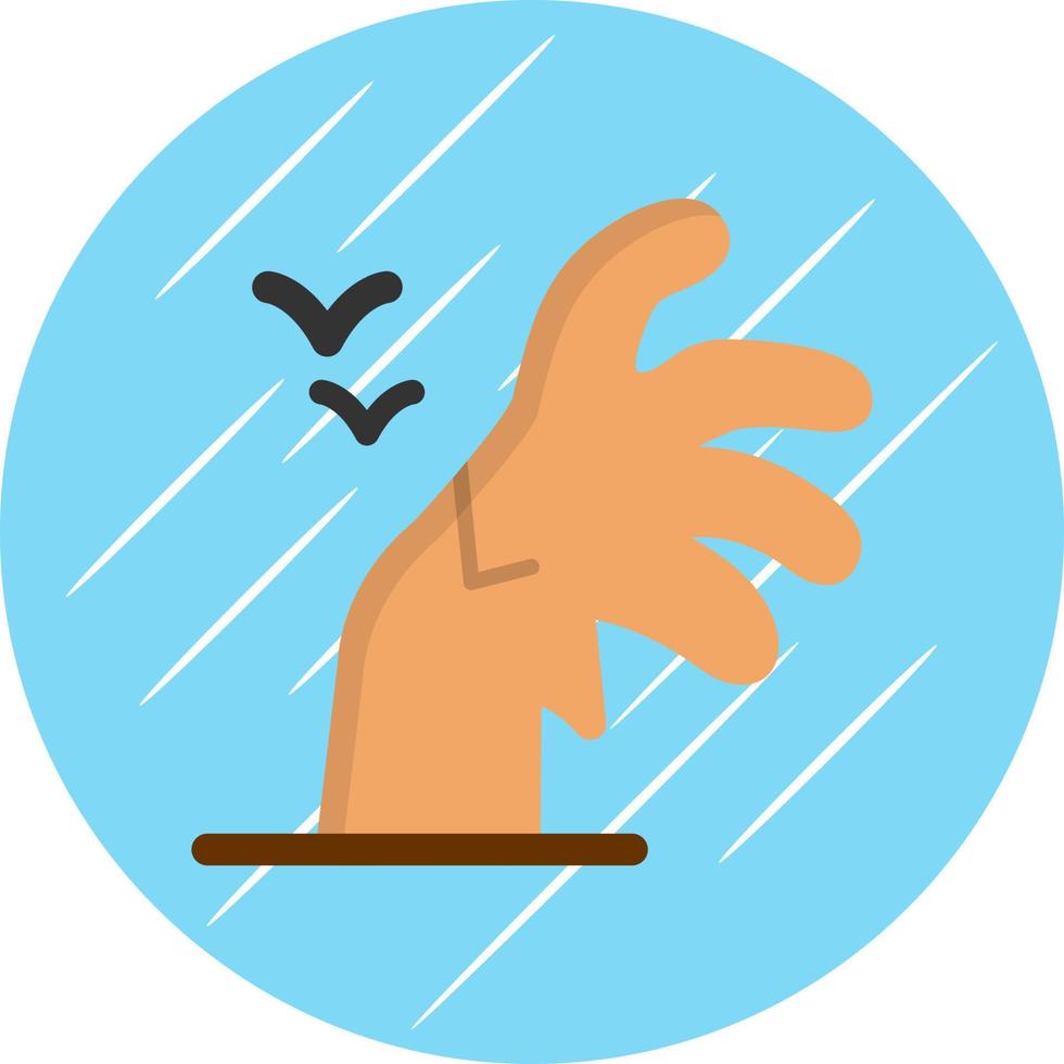 Scary Hand Vector Icon Design