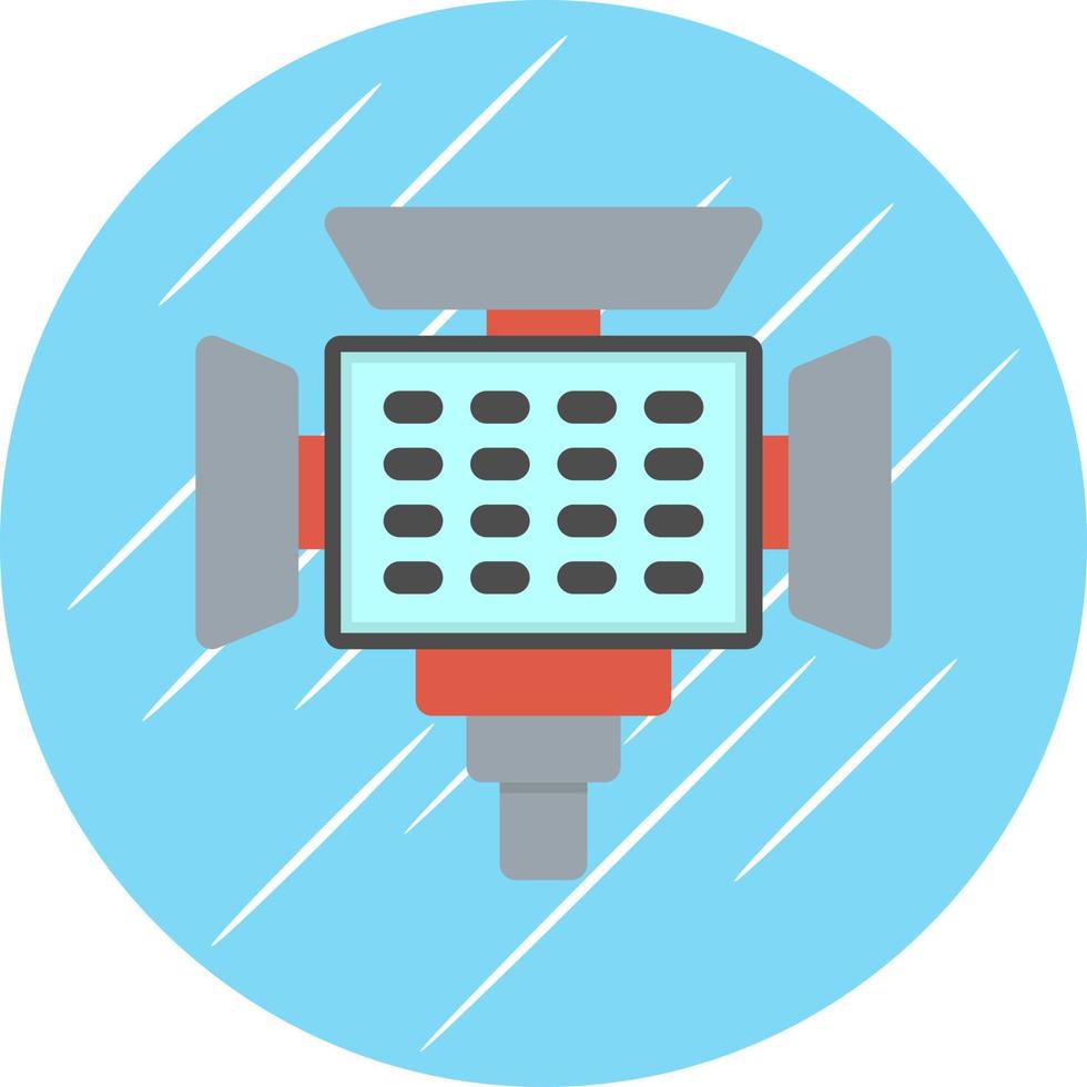 Led Camera Vector Icon Design