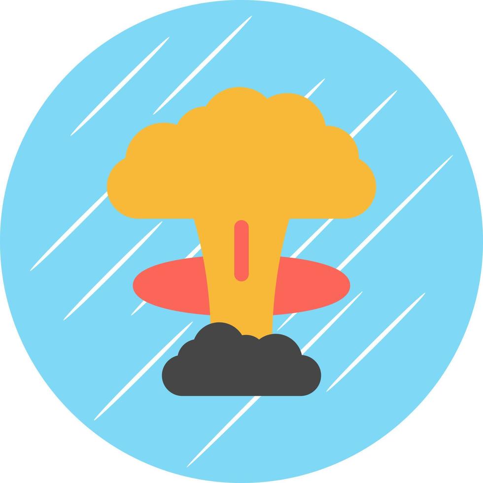 Nuclear Explosion Vector Icon Design